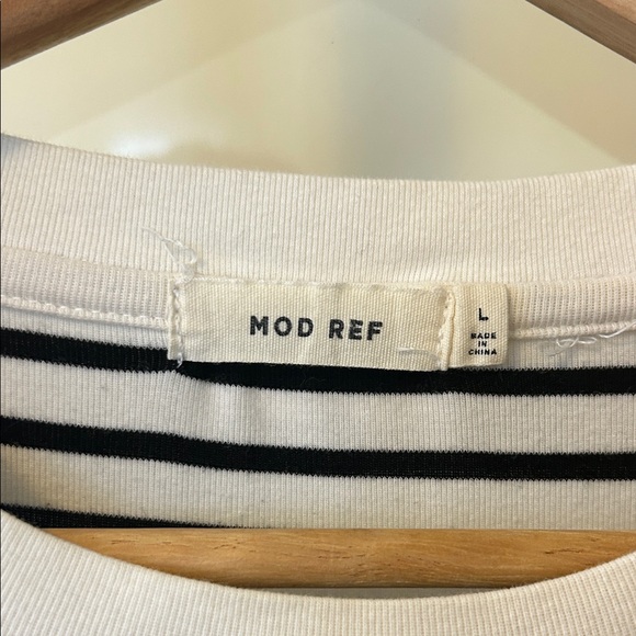 Mod Ref Black and White Striped Maxi Dress - Picture 4 of 9